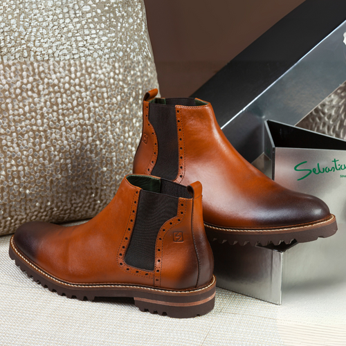 Botin 3044 En Cuero Hombre Cuero