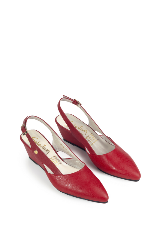 Tacón Cuero Mujer 10564