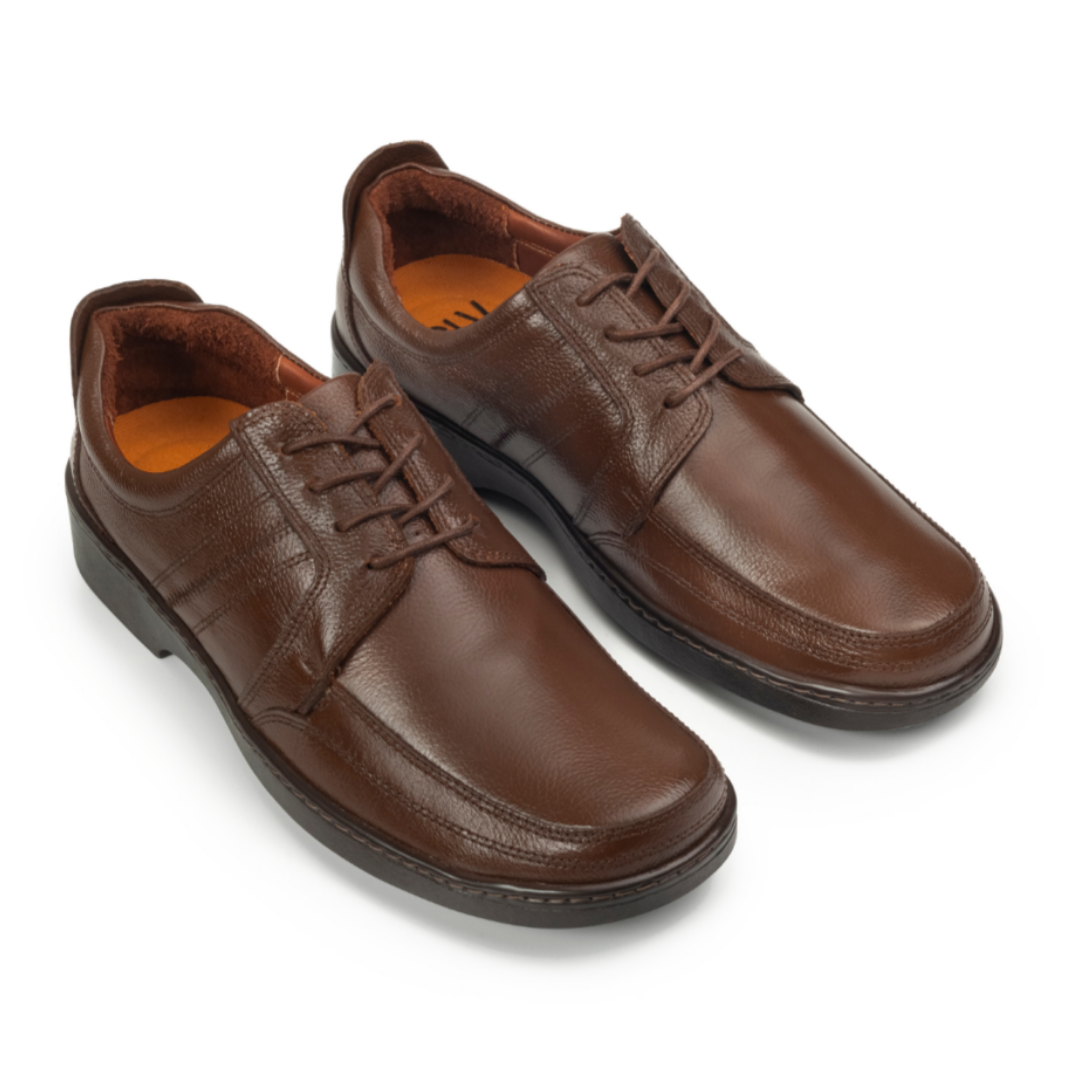 Confort 2112 En Cuero Hombre Cafe Excel