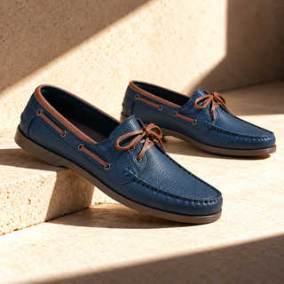 Zapato náutico 917 de cuero para hombre