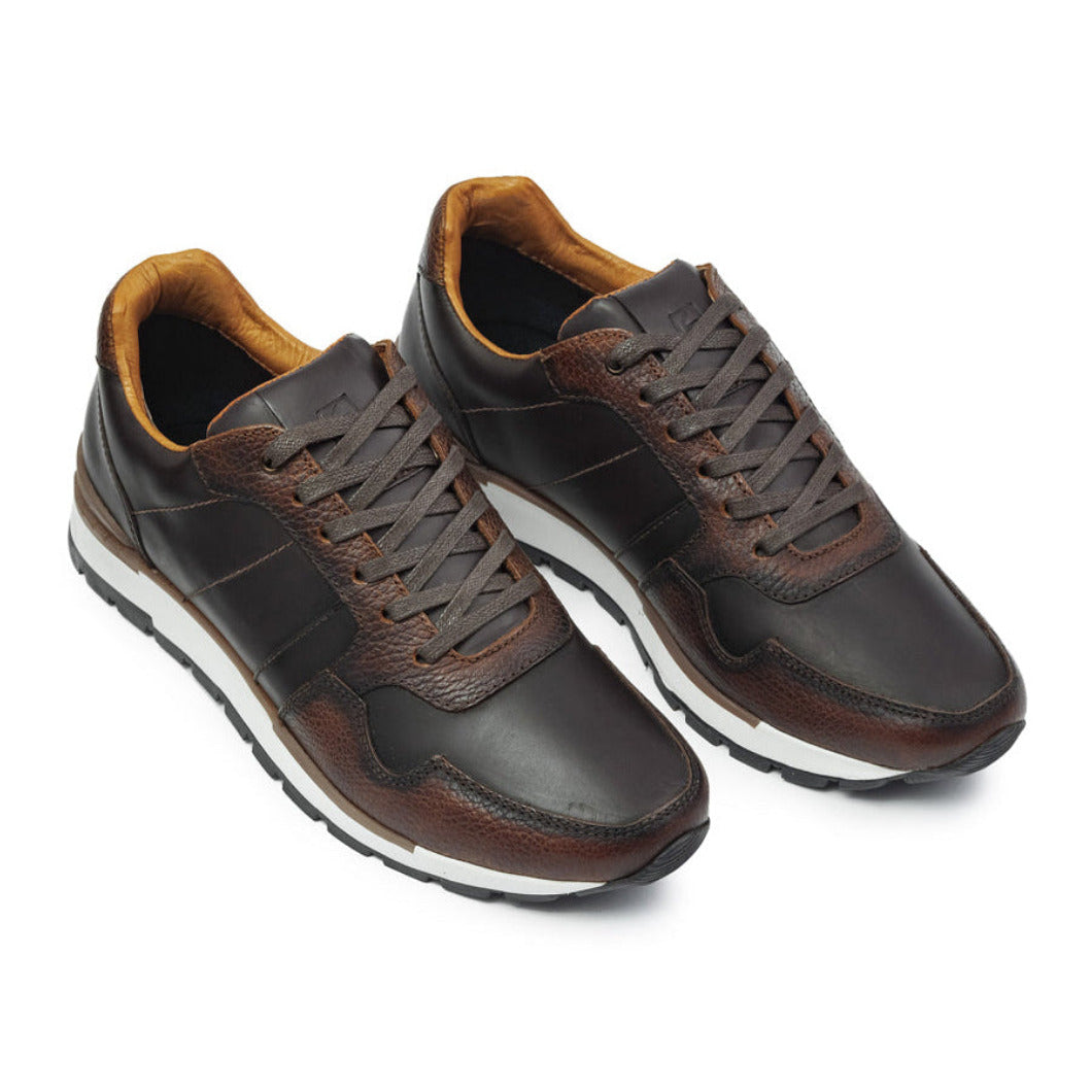 Casual 6000 Cuero Hombre Cafe Cogñac
