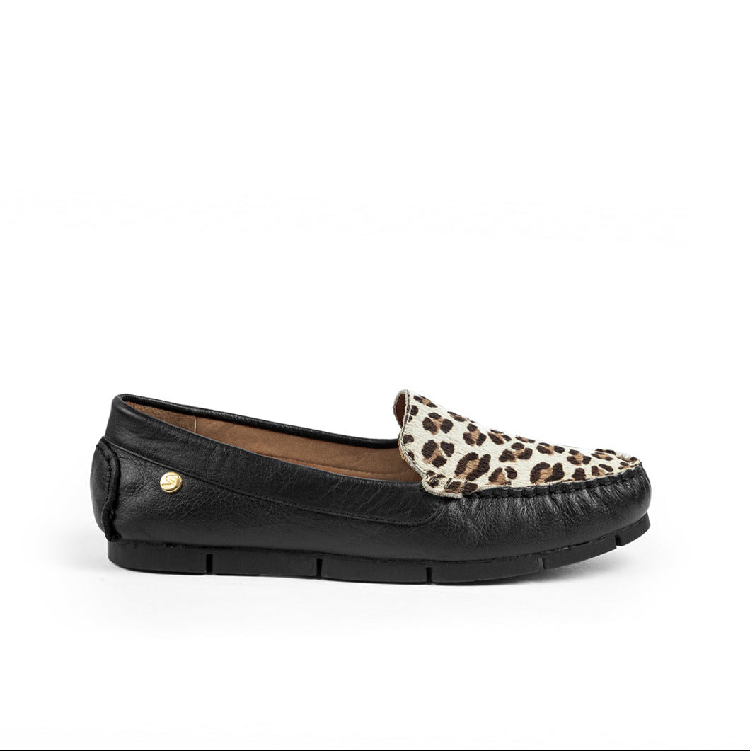 Mocasin 6001 de cuero para mujer