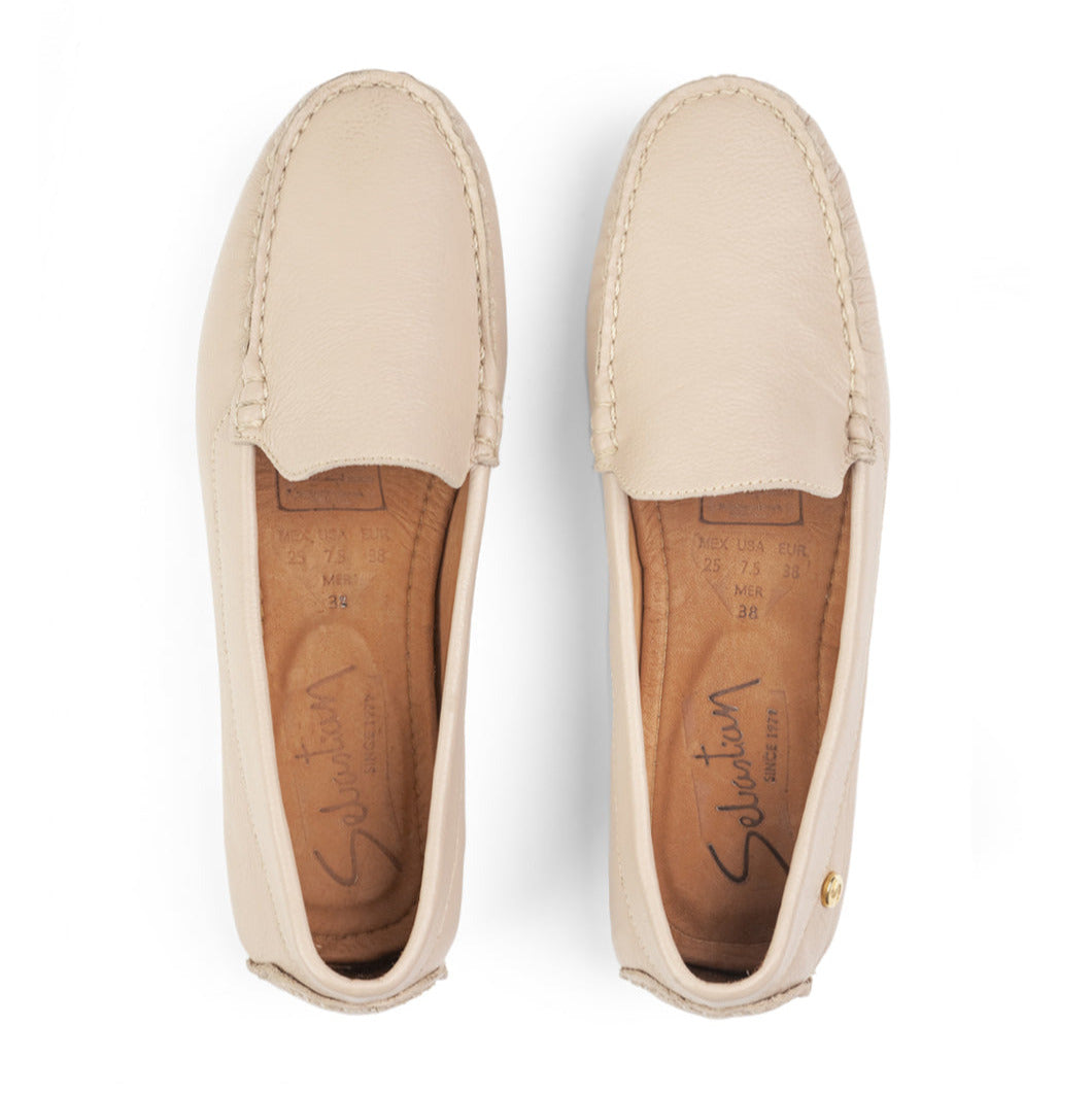Mocasin 6001 de cuero para mujer