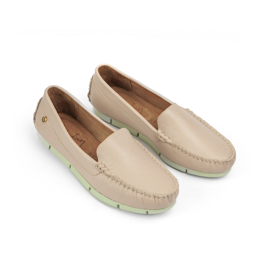 Mocasín 6001 de cuero para mujer