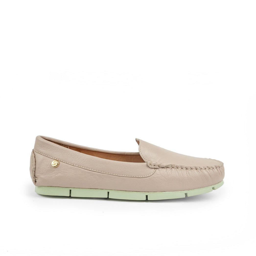 Mocasin 6001 de cuero para mujer