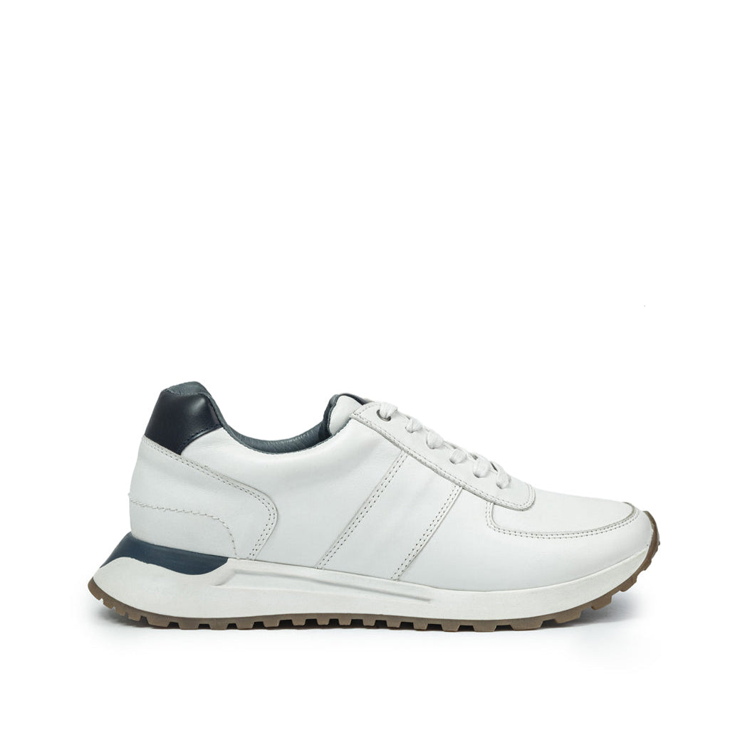 Casual Cuero Hombre Blanco 6028