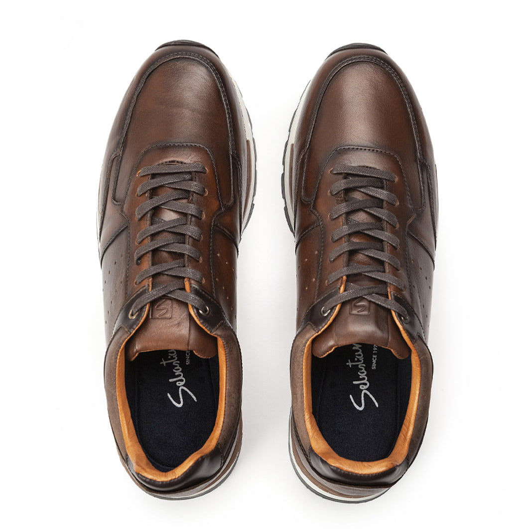 Casual Cuero Hombre Cogñac 6029