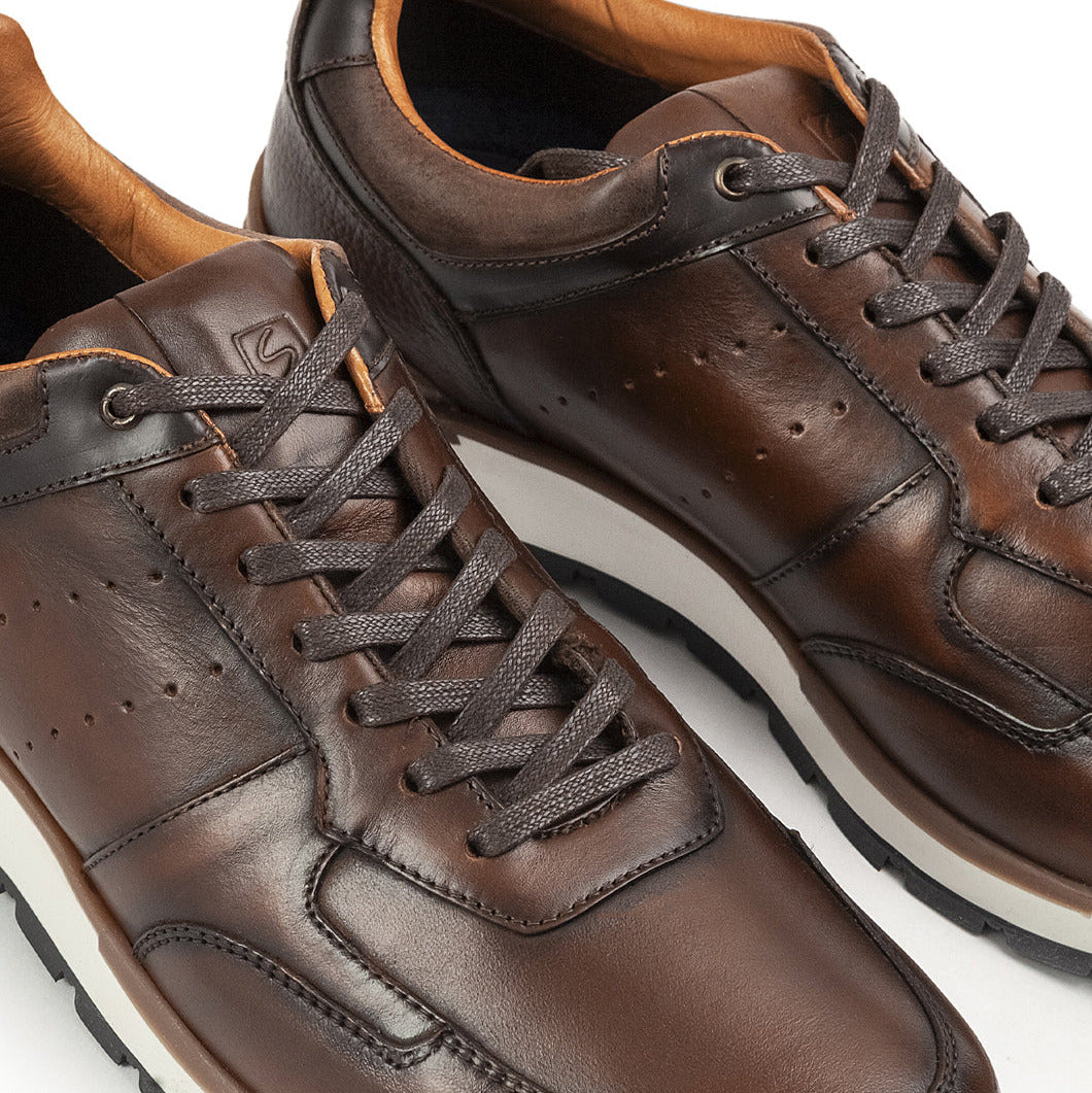 Casual Cuero Hombre Cogñac 6029