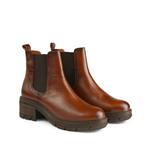 Botines de cuero 6042 para mujer