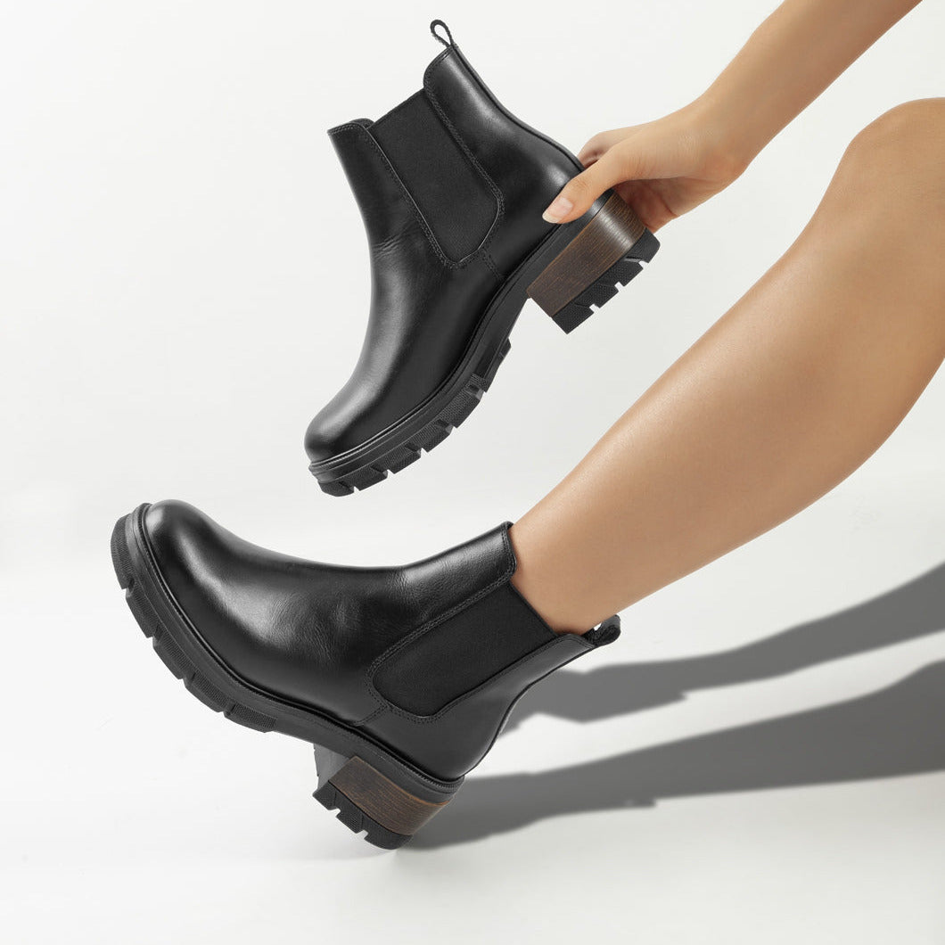 Botines de cuero 6042 para mujer