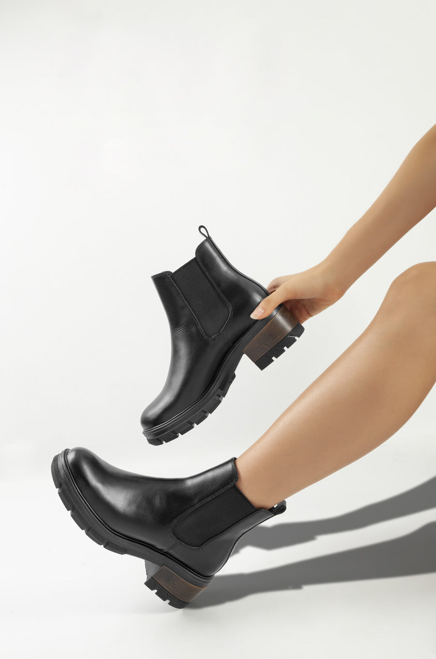Botines 6042 de cuero para mujer