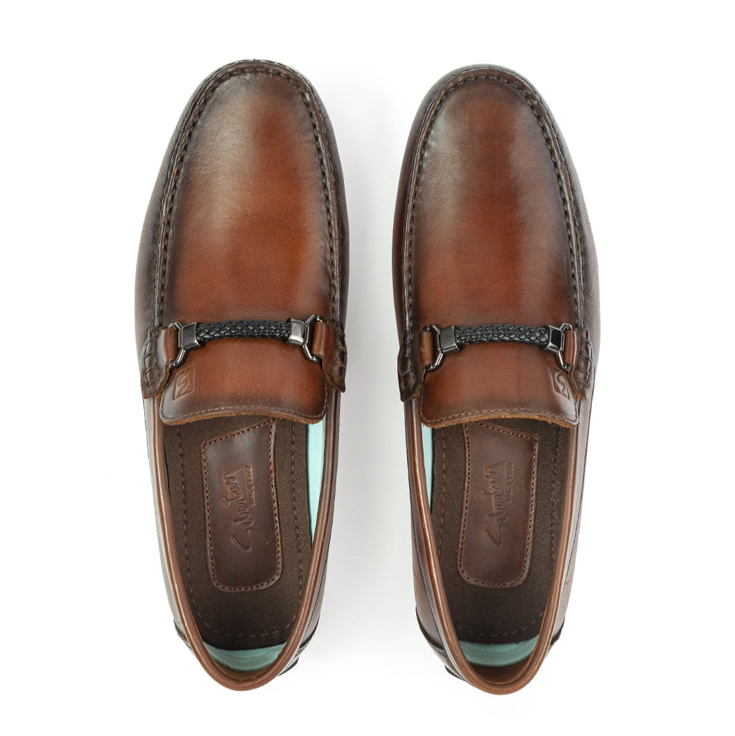 Mocasin 607 H Cuero Para Hombre
