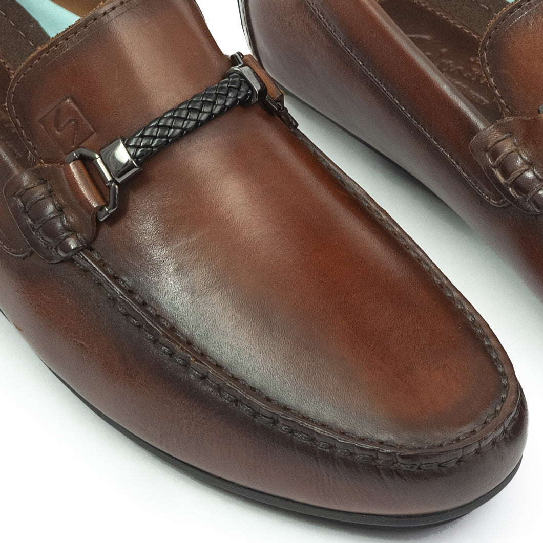 Mocasin 607 H Cuero Para Hombre