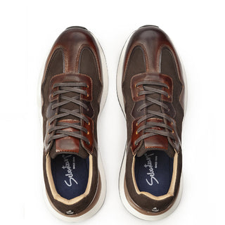 Casuales 6071 de cuero para hombre, detalle de la suela