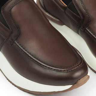 Casuales 6088 de cuero para hombre, vista lateral