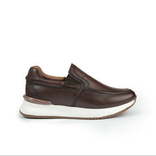Casuales 6088 de cuero para hombre, detalle del elástico lateral