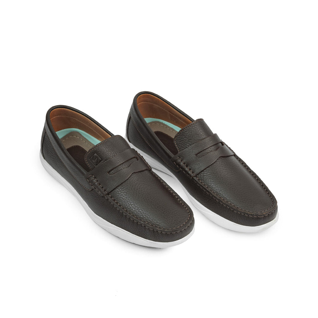 Mocasin 627A Cuero Para Hombre