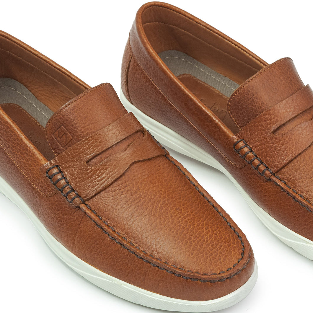Mocasin 627A Cuero Para Hombre