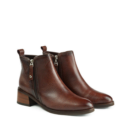 Botines de cuero 6565 para mujer