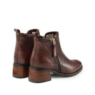 Botines 6565 de cuero para mujer color Codac, vista posterior