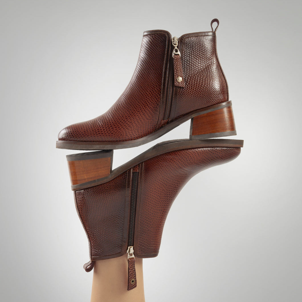Botines de cuero 6565 para mujer