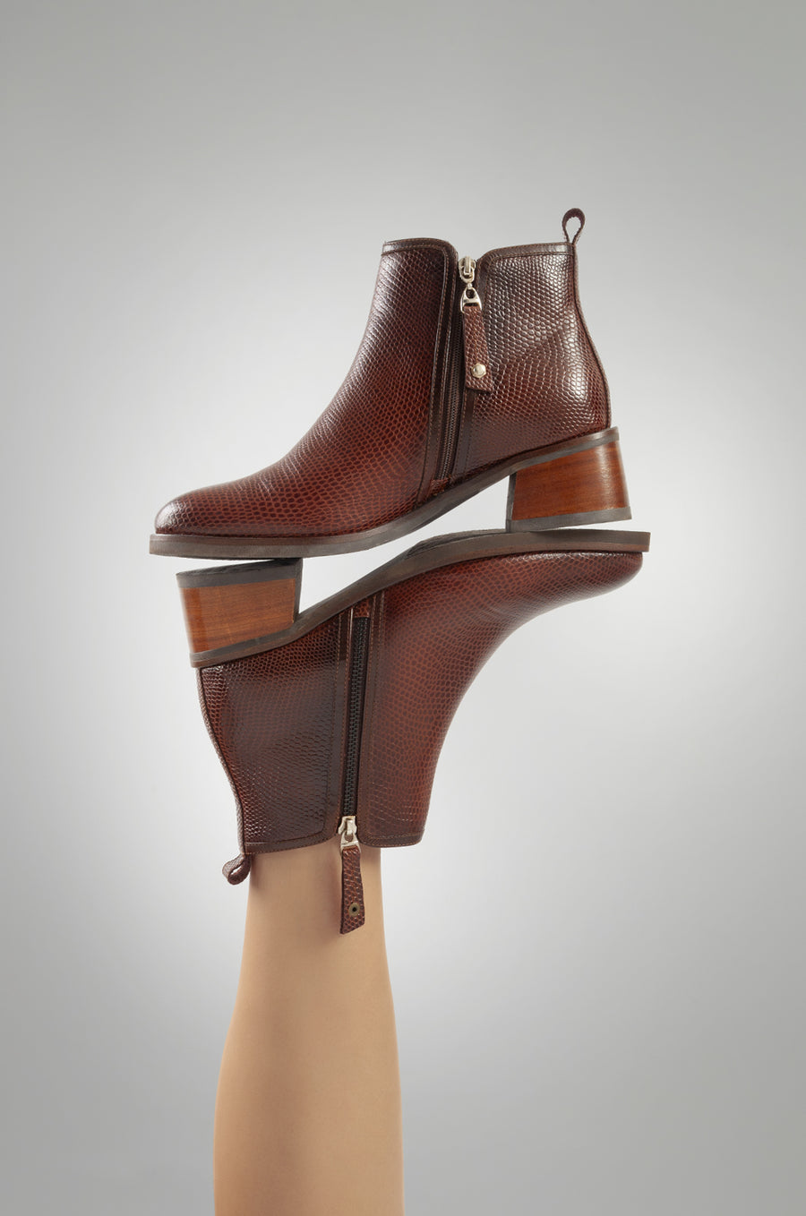 Botines 6565 de cuero para mujer