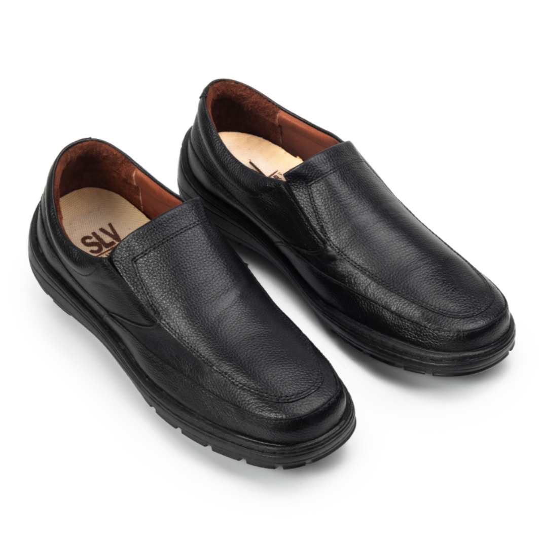 Confort 2806 Cuero Hombre Negro