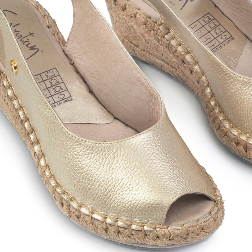 Sandalia Plataforma 4373 Cuero Mujer