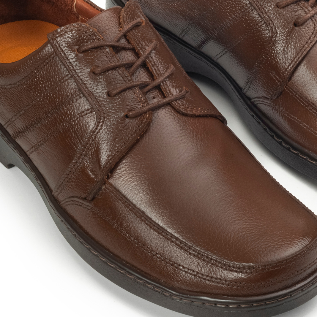 Confort Cuero Hombre Cafe 2112