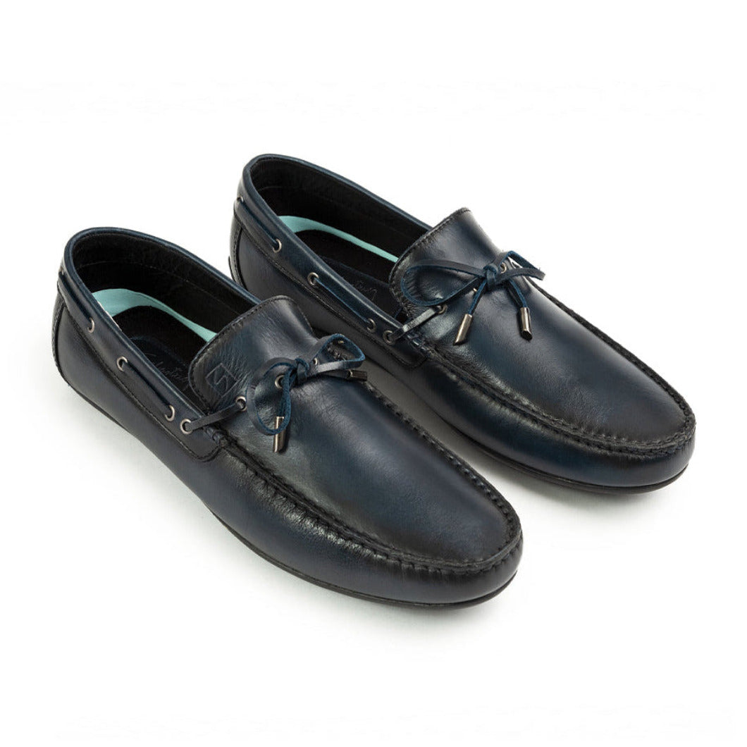 Mocasin 7006 En Cuero Hombre