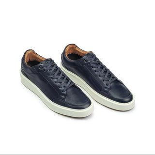 Deportivos 7008 de cuero para hombre, vista interior con forro en cuero
