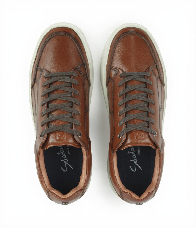 Deportivos 7008 de cuero para hombre