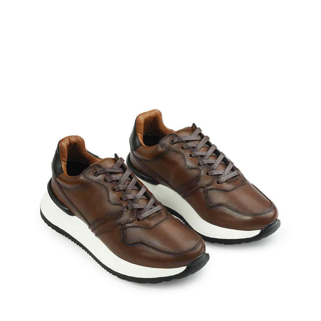 Deportivos en cuero 7011 para Hombre