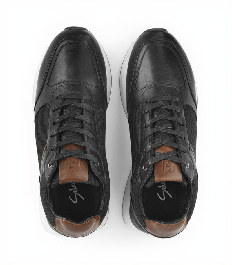 Deportivos 7029 de cuero para hombre