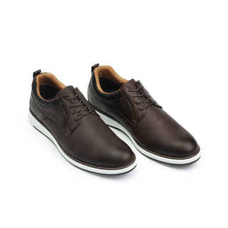 Casuales 739 de cuero para hombre, detalle del cuero perforado