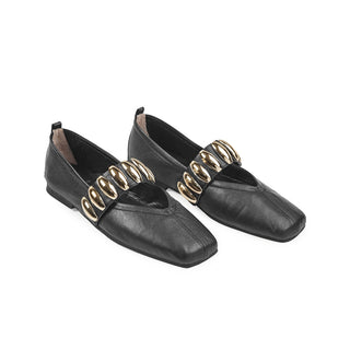 Baleta 803 de cuero para mujer