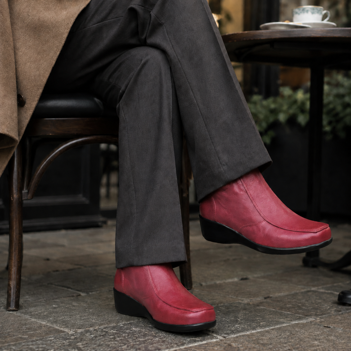 Botines 8140 de cuero para mujer