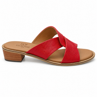 Sandalia de tacón 994 de cuero para mujer