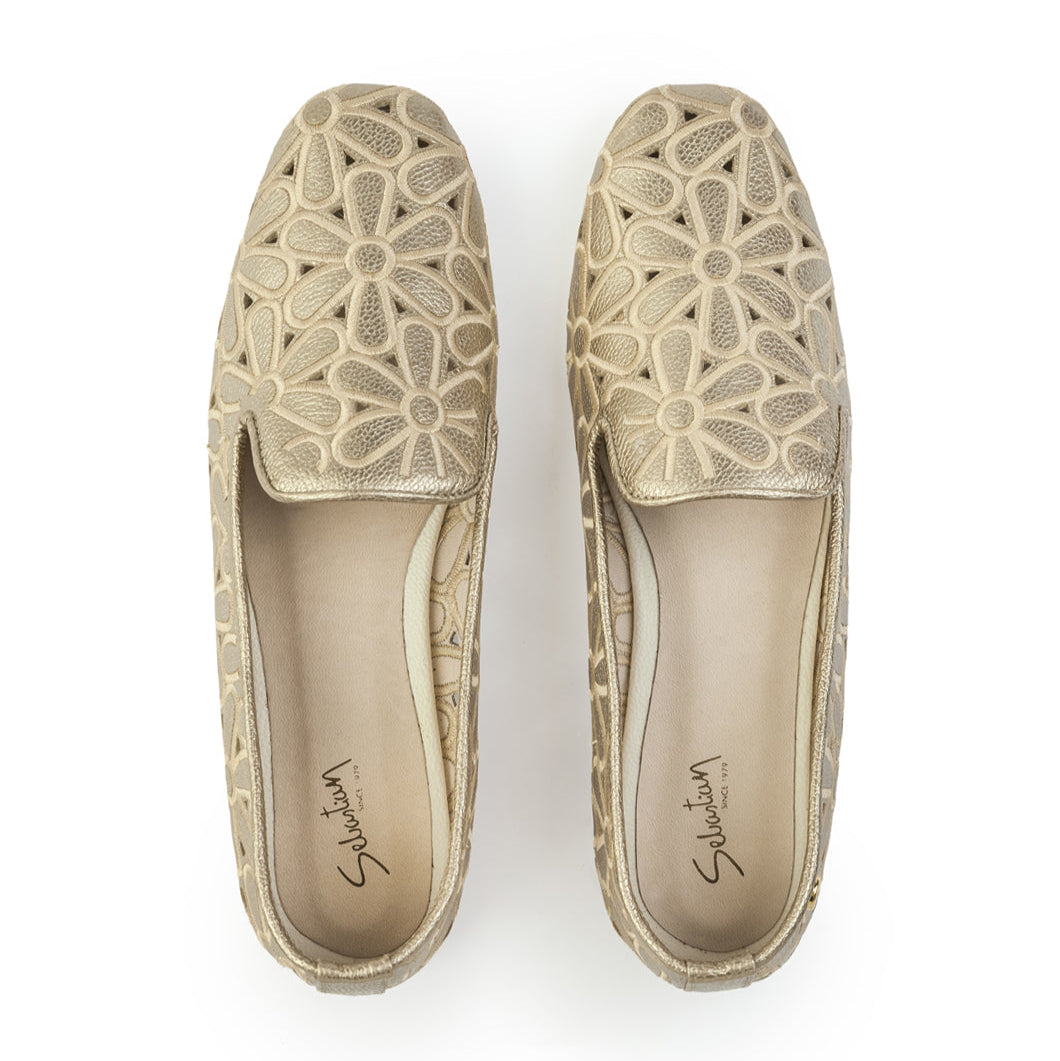 Mocasín Alegra 02 de cuero para mujer