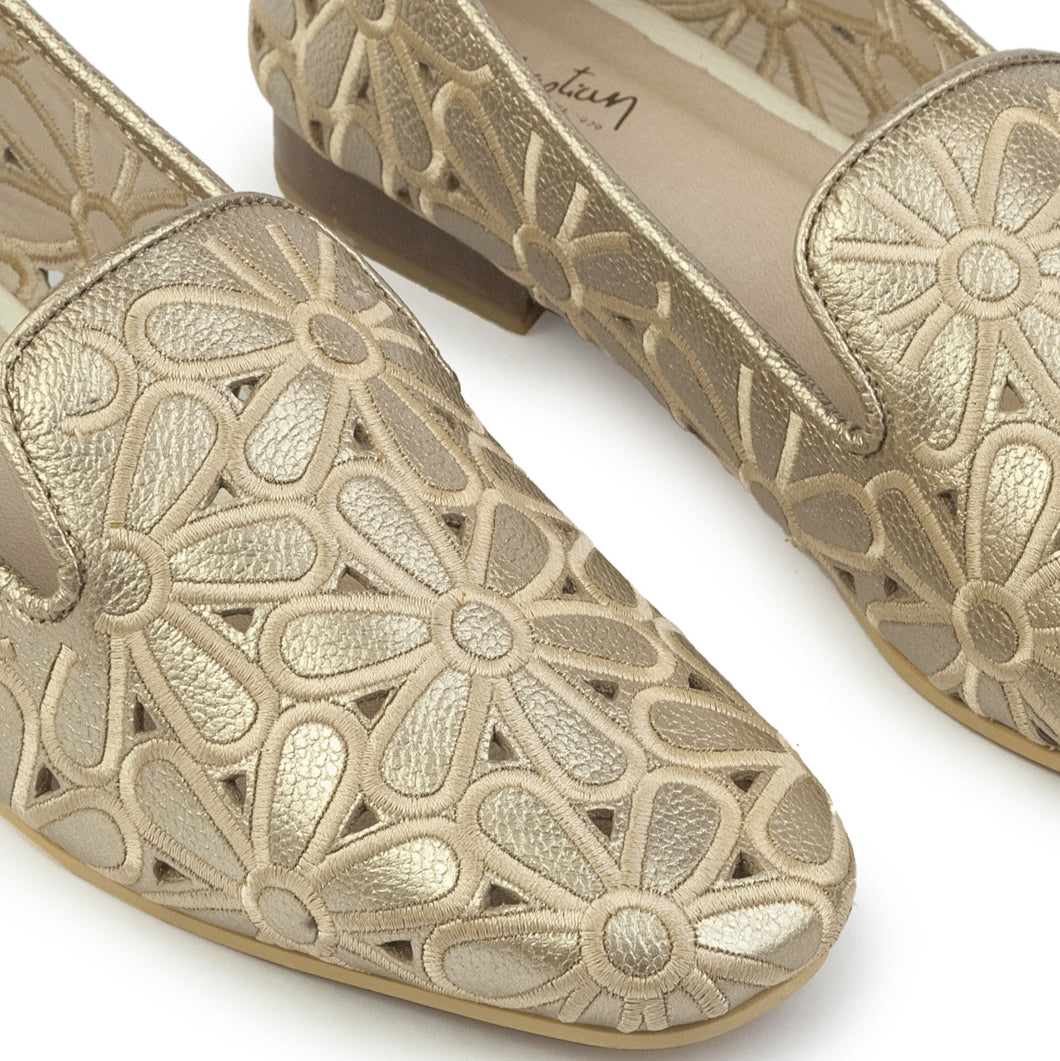 Mocasín Alegra 02 de cuero para mujer