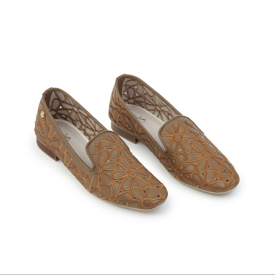 Mocasín Alegra 02 de cuero para mujer