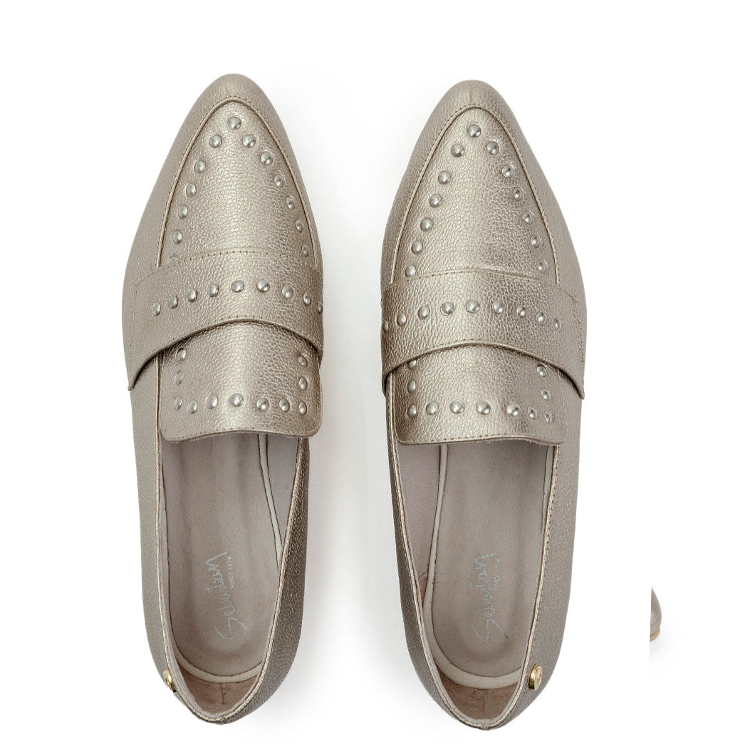 Mocasines Amada Cuero Mujer