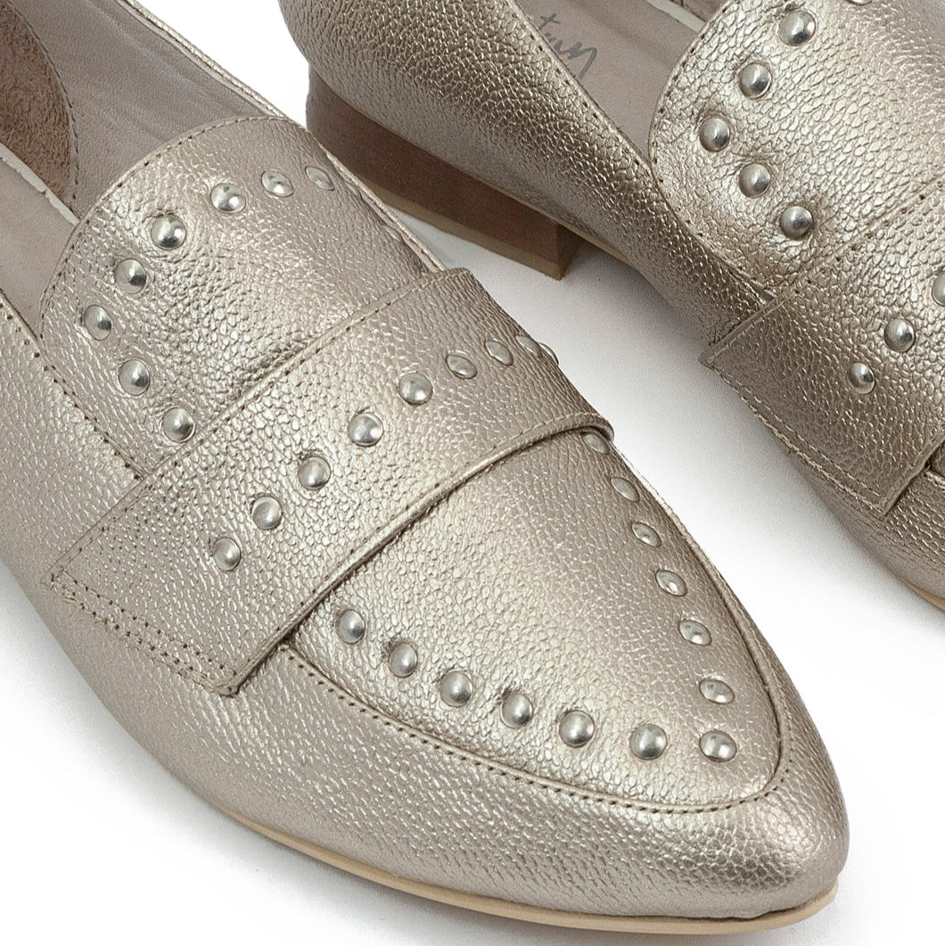 Mocasines Amada Cuero Mujer