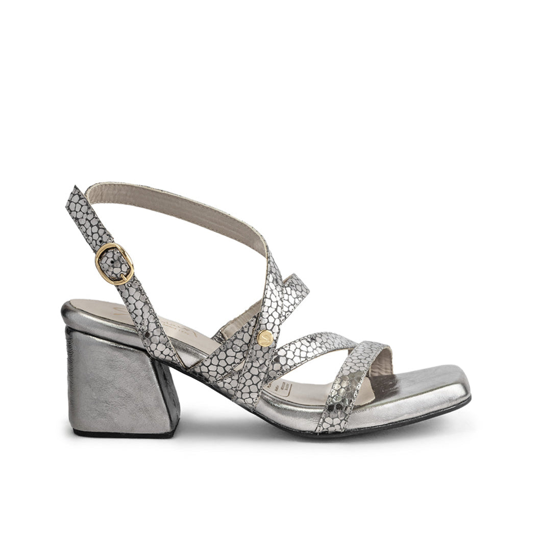 Sandalias tacon Ameli cuero mujer