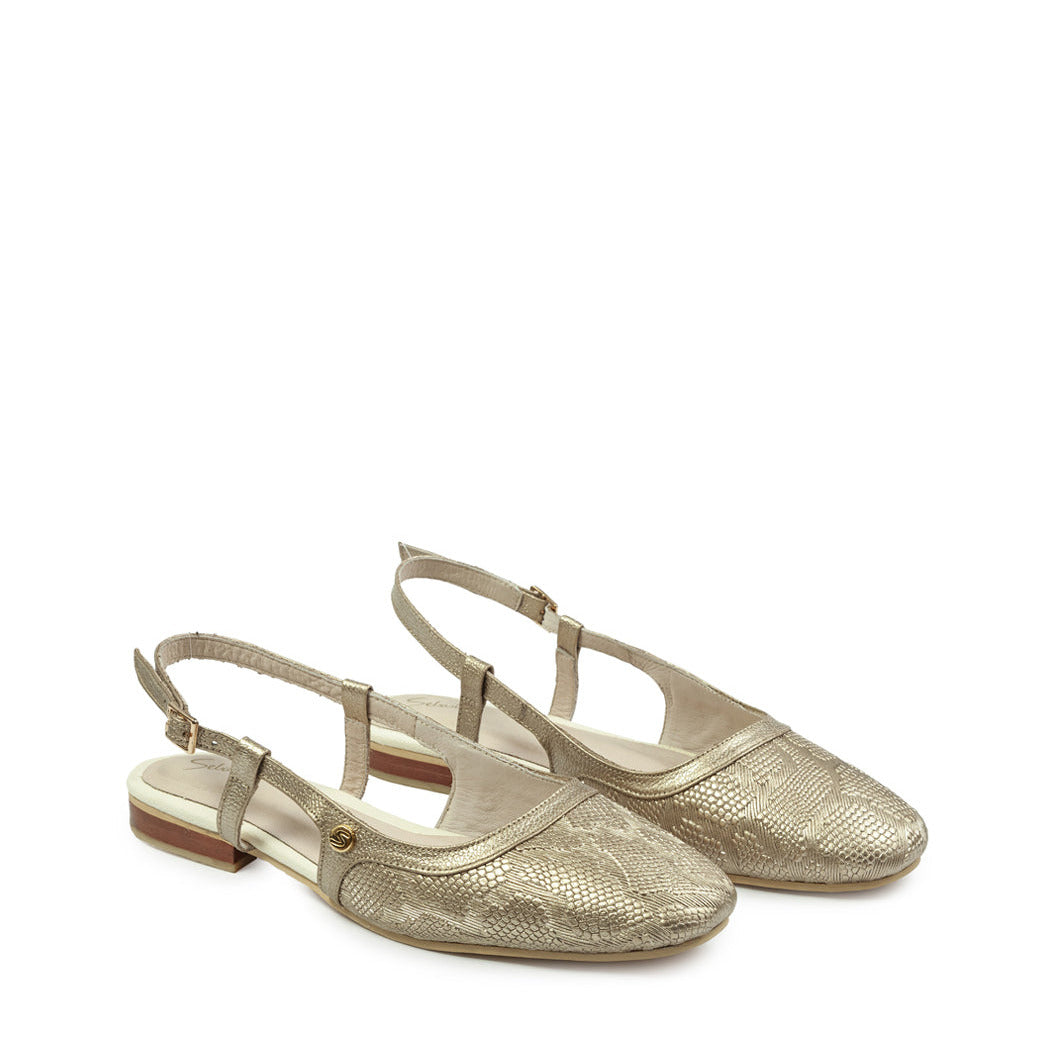 Baleta Amalu en cuero para mujer