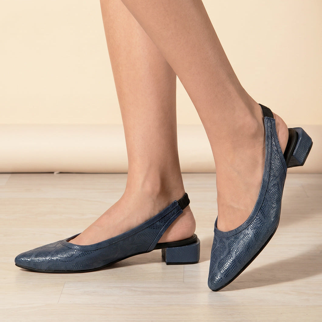 Zapato de tacon Carlota 05 en cuero para mujer
