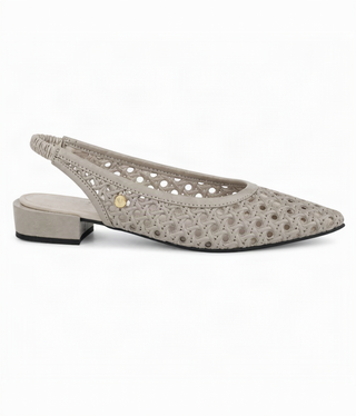 Baletas Carlota 04 de cuero para mujer color Pino, vista lateral