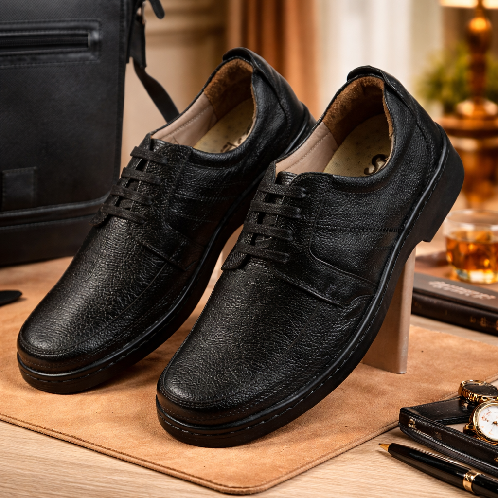 Confort 2112 Cuero Hombre Negro Excel