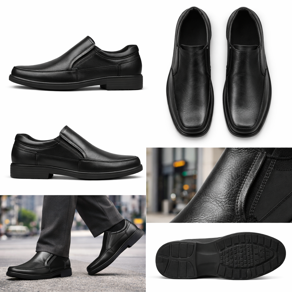 Formal 4206 En Cuero Hombre Negro