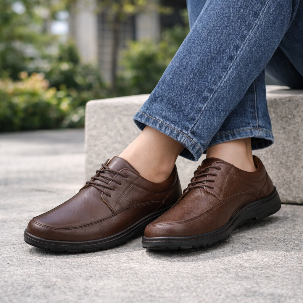 Confort 2802 Cuero Hombre cafe excel